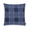 Tommy Hilfiger Farmhouse Plaid Decorative Pillow, 20 by 20-Inch, Blue