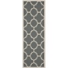 Safavieh Courtyard Collection CY6243-246 Grey and Beige Runner Area Rug, 2 feet 3 inches by 8 feet (2'3 x 8')