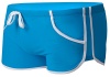 Linemoon Men's Solid Boxer Swimming Briefs With Tie Front Blue 30-32 Inches