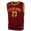NBA Cleveland Cavaliers, LeBron James, Replica Road Youth Jersey, Large, Burgundy