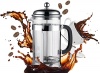 Bruntmor, PLATINUM Special Edition 18/10 Steel 34oz French Coffee Press Non Drip Spout, Non-Rust - With Coffee Scoop