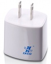 iXCC ® Dual USB 2.4 Amp [12 Watt] SMART White FAST AC Travel Wall Charger- ChargeWise (tm) Technology [High Speed] FAST Charging for Apple iPhone 6 / 6 plus / 5s / 5c / 5; ipad Air 2/ Air; iPad mini (Retina Display)/ mini 3; Samsung Galaxy S5 S4 S3; Note