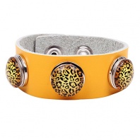 Modern Fantasy Transparent Leopard Time Restoring Ancient Ways Adjustable Leather Wrap Bracelet
