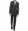 Bar III Slim Fit Vest Black Textured 100% Wool New Men's Vest