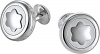 MontBlanc Classic Collection Cufflinks with polished platinum-plated Inlay