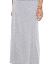 Splendid Women's Modal Lycra Long Maxi Skirt, Heather Grey, Small