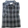 Marc Ecko Cut & Sew Black and White Pearson Plaid Woven Men's Shirt - L