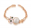 Fashion Rose Plated Opal Bracelet.the Night Owl