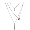 Girl Era Womens Three-Piece Box-Chain Necklaces Hot Fashion Long Jewelry Pendant