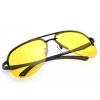 R-B Yellow Night Vision Polarized Sunglasses Unbreakable Aluminum Frame Lenses Glasses Driving Fishing Outdoor Use