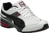 PUMA Men's Cell Turin Running Shoe, White/Black/High Risk Red, 8.5 D US