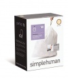 simplehuman Custom Fit Trash Can Liner K, 35-45 L / 9-12 Gal, 50-Count Box
