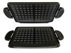 George Foreman GFP84WP Evolve Grill 84-Square Inch Waffle Plate Accessory Set, Black