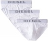 Diesel Men's Blade 3-Pack Cotton Stretch Brief, White, Medium