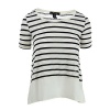 Styleco. Petite Striped High-low Top Blouse