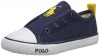 Polo Ralph Lauren Kids Raymond Slip On N Canvas Fashion Sneaker (Toddler/Little Kid/Big Kid), Navy, 4 M US Toddler