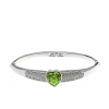 BL-070353 Alloy Folk-Custom Heart-Shaped Inlaid Crystal Women's Bracelet