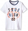 True Religion Little Boys' Buddha Tee Shirt, White, 4