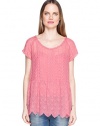 4 Love & Liberty By Johnny Was Rose Adelaide Emb Top