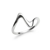 Sterling Silver Ring Band 925 in Size 5 6 7 8 910 11 12 with Lightening Wave Design