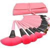 Makeup Brushes Make up Brushes Professional Wool Cosmetic Makeup Brush Set Kit--24 PCS