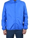 Gucci Men's Blue Full Zip Hooded Windbreaker Jacket US L IT 52;