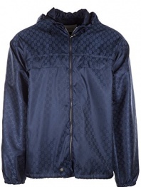 Gucci men's outerwear jacket blouson blu