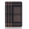 AirChichi Case for iPad Air 2, British Style Check Lightweight Flip Folio Stand Premium Leather Card Slots Money Pocket Auto Sleep/Wake Protective COVER For Apple iPad Air 2, iPad 6 (Brown)