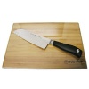 Wusthof Grand Prix II 7 inch Santoku Knife with Bamboo Cutting Board