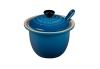 Le Creuset of America Stoneware Condiment Pot with Spoon, 6 3/4-Ounce, Marseille
