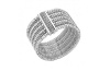 John Hardy WOMEN's Classic Chain Silver Multi-Row Bracelet, Size M