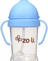 ZoLi BOT Straw Sippy Cup, Blue, 6 oz