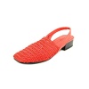 Karen Scott Women's Carolton Heeled Slingback Sandals, Orange, Size 5.5