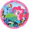 Amscan Charming My Little Pony Friendship Birthday Party Dessert Paper Plates Disposable Tableware (8 Pack), 7, Multicolor