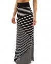 PattyBoutik Striped Geometric Full Length Maxi Skirt