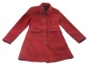 Tommy Hilfiger Womens Ribbed Long Sleeves Wool Coat