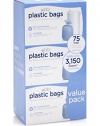 Ubbi Plastic Bags,  75 - Pack, 3 - Count