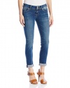 Hudson Jeans Women's Ginny Straight Ankle Crop With Cuff Flap Pocket Jean, Point Break, 27