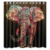 72 x 72 Shower Curtain With Hooks Bathroom Anti-Bacterial Waterproof Custom Elephant Polyester by Shower Curtain