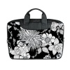 JIUDUIDODO New Fashion Custom Pretty Flower Painting Nylon Waterproof Bag for Laptop 13 (Twin sides)