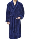 Arus Men's Shawl Fleece Bathrobe Turkish Soft Plush Robe