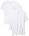 Calvin Klein Men's 3-Pack Classic V-Neck T-Shirt, White, Large