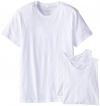 Calvin Klein Men's, Undershirts, 3 Pack Cotton Short Sleeve Crew Neck, White, Medium
