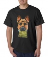 allwitty 1031 - Unisex T-Shirt German Shepherd Holding Weed Bag
