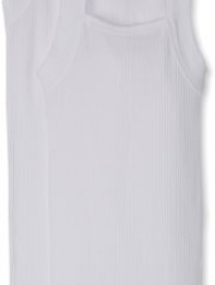 2(x)ist Men's 2 Pack Square Cut Tank Top, White, Large