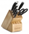 Wusthof Classic Ikon 7 piece Knife Block Set, Black