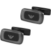 Emporio Armani Black Ion-Plated Steel Cufflinks EGS2014001 in Gift Box