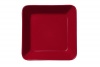 Iittala Teema 6-Inch Square Plate, Red