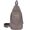 Alikade Car Gearshift Cool Outdoor Sports Casual Canvas Unbalance Backpack Crossbody Sling Bag Shoulder Bag Chest Bag