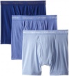 Calvin Klein Men's, Underwear Boxer Briefs, 3 Pack Cotton Classics, Blue Assorted, Medium